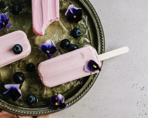 Blueberry Protein Popsicle