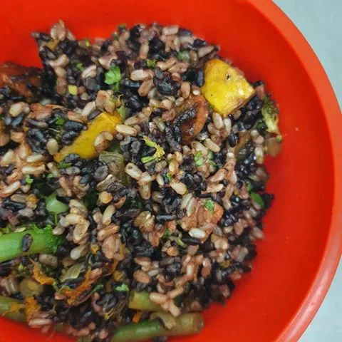 Chorizo and Prawn Quick Rice Salad